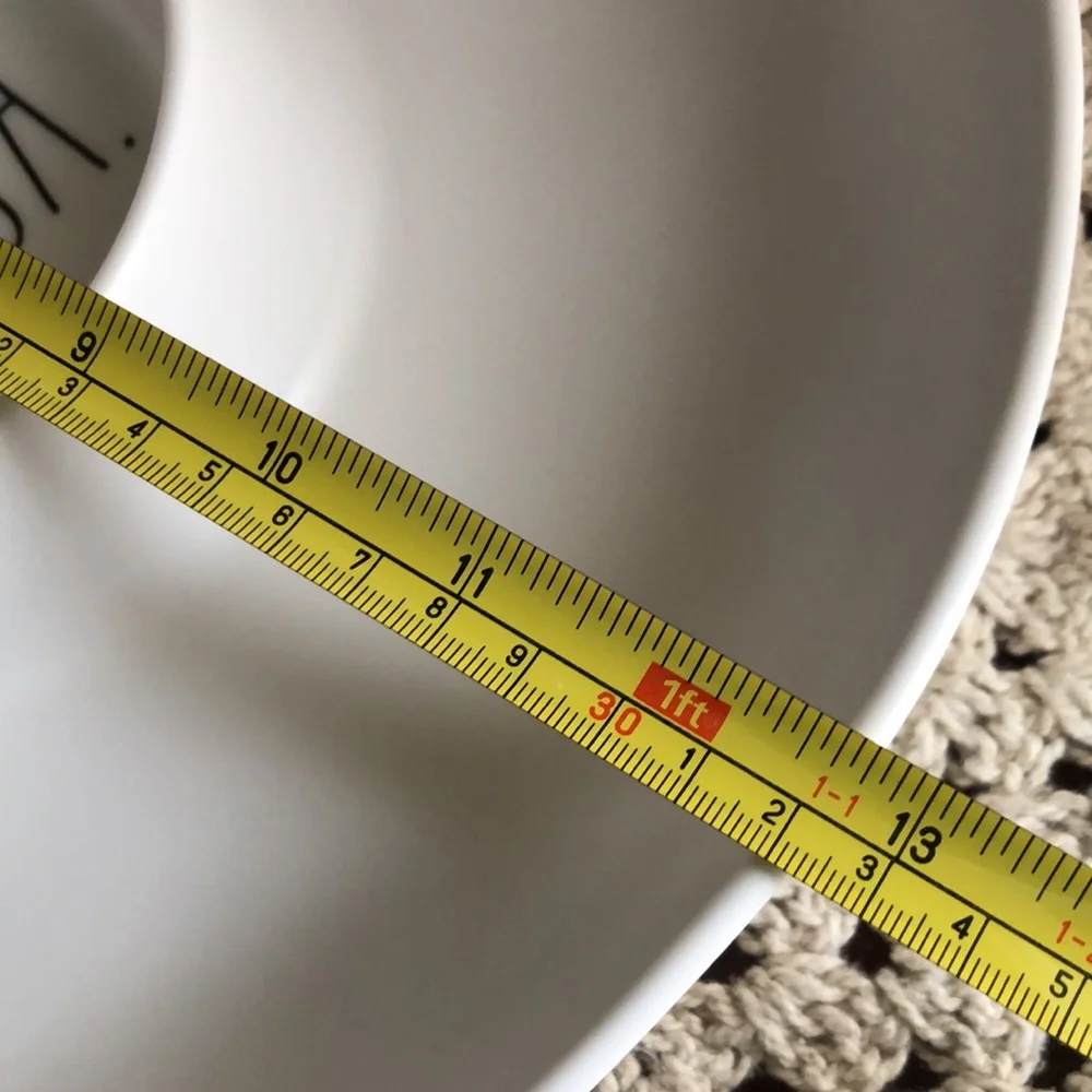 Rae Dunn White Chip & Dip Bowl with SALSA Lettering
